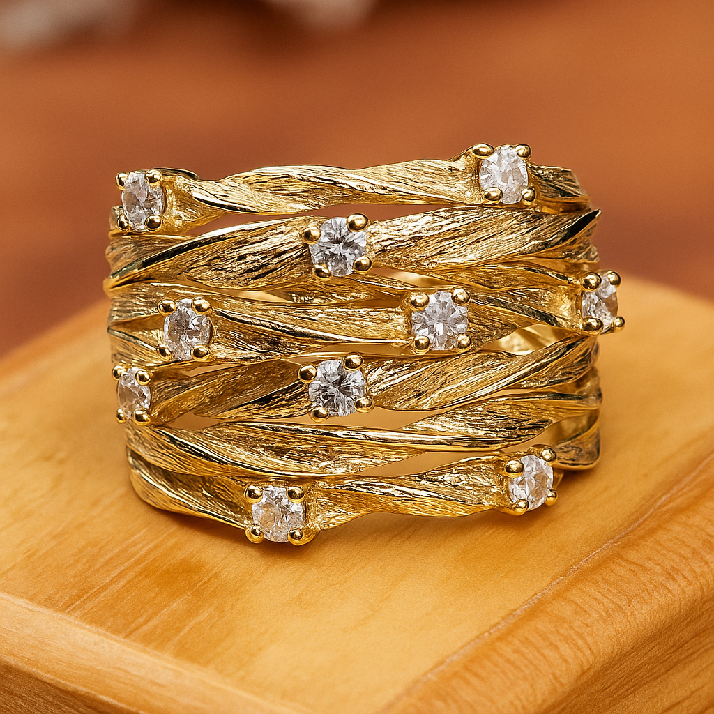 טבעת זהב וינטג'