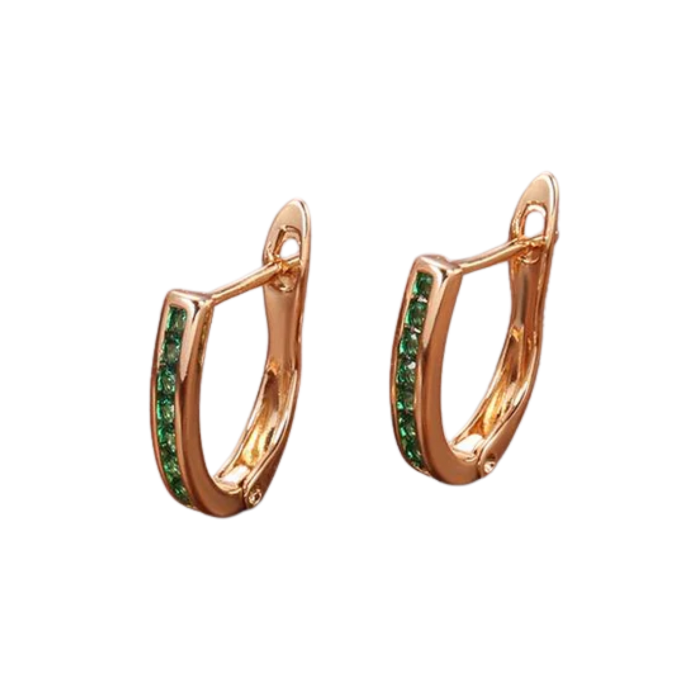 עגילים ירוקים אלגנטיים