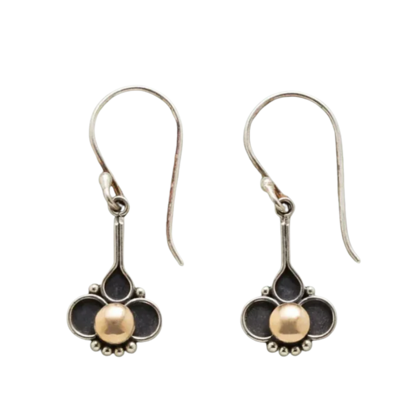 עגילי פנינה תלתן בוהו