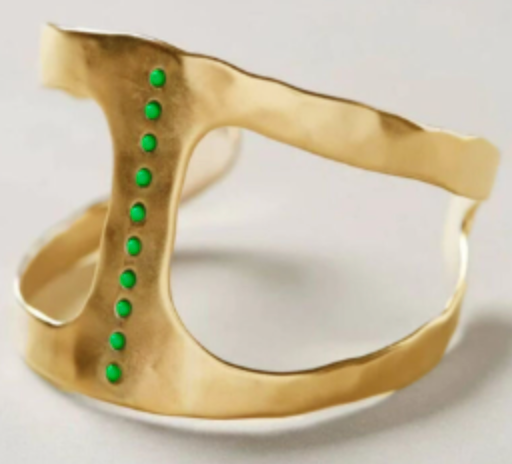 טבעת וינטג' פתוחה עם אבני טורקיז מושחלות