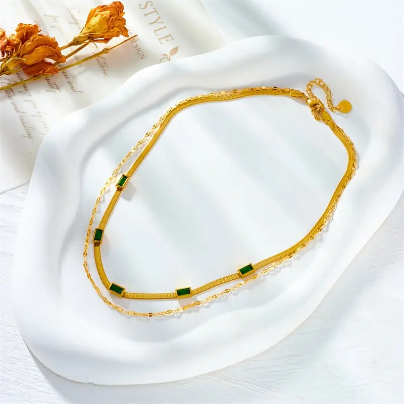 שרשרת שיכבה זהב גלי